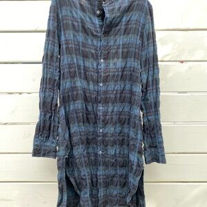 CP Shades Blue and Black Plaid Dress